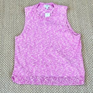 J. Crew Factory Sleeveless Marled Sweater